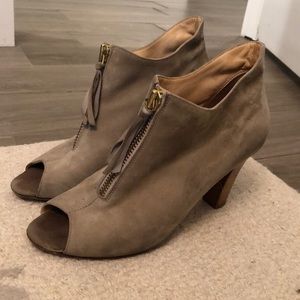 Paul Green Nude Open Toe Bootie US 10
